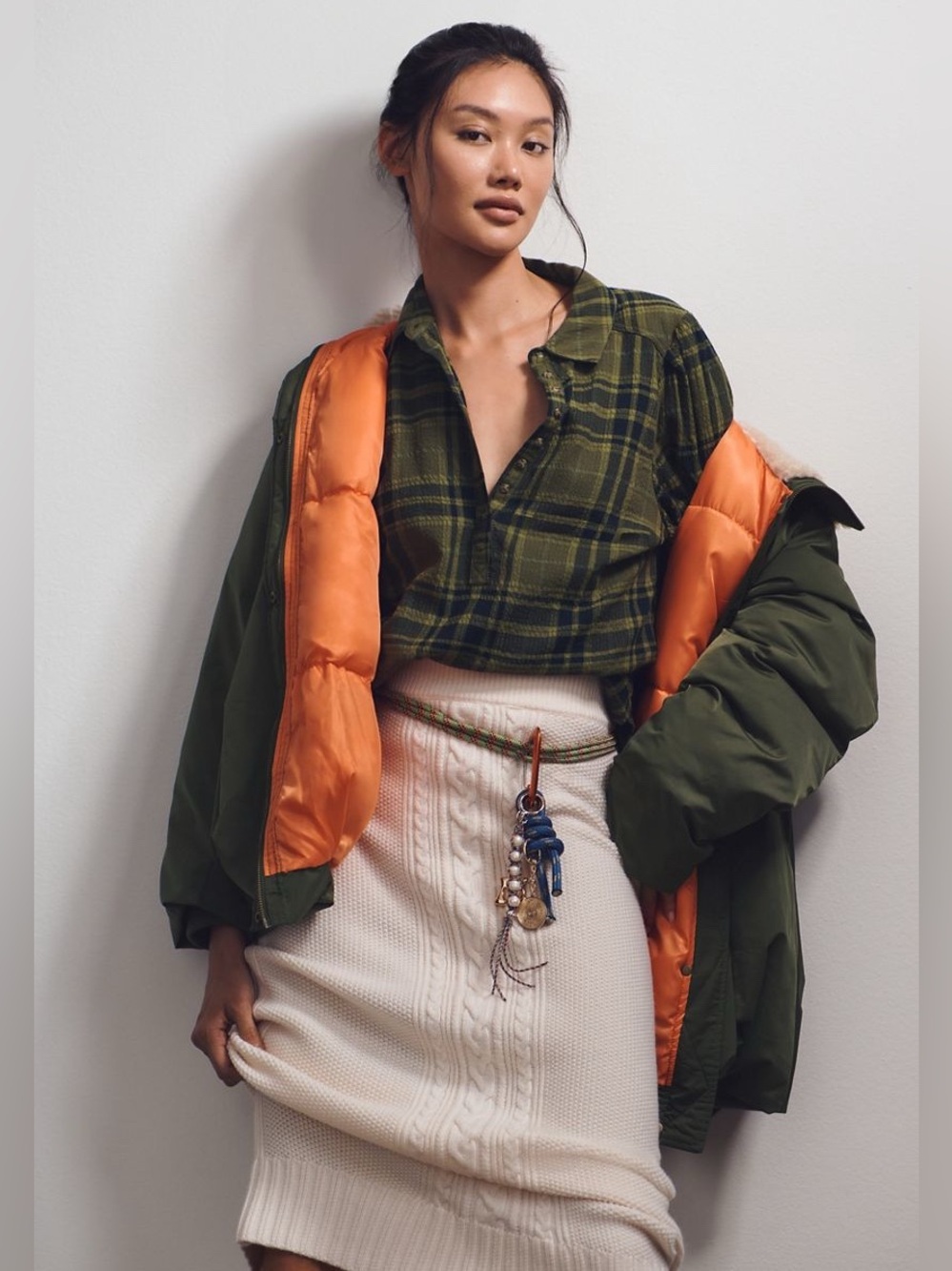The Talluah Plaid Button-down Shirt by Pilcro